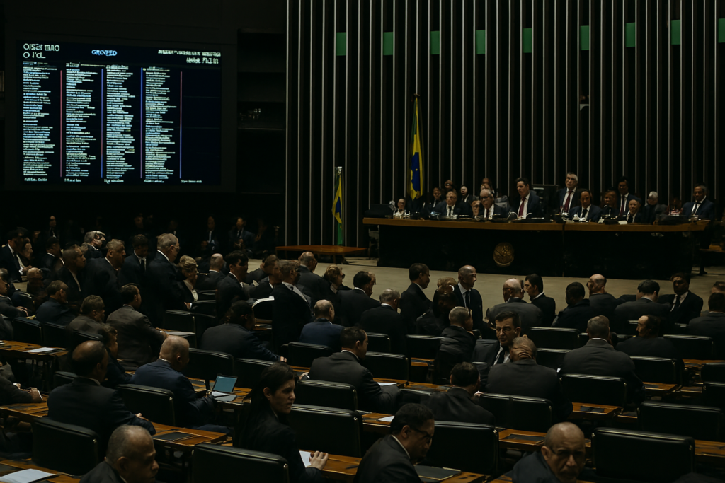 Plenário da câmara votação orçamento austeridade, Controle do orçamento pelo Congresso